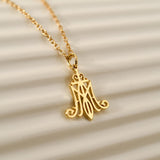 Christian Mariam Monogram Necklace