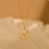 Round Fishtail Necklace
