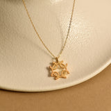 18K Gold Magic Symbol Necklace, Minimalist Pendant, Spiritual Jewelry, Protection Necklace, Unique Gift for Her, Religious Jewelry, GS0147