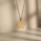 Ollin Aztec Symbol Necklace