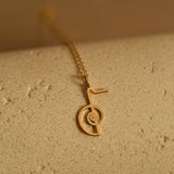 Cho Ku Rei Necklace, The Power Symbol Jewelry, Reiki Necklace, Gift for Her, Spiritual Energy Pendant, Meditation Jewelry, GS0151