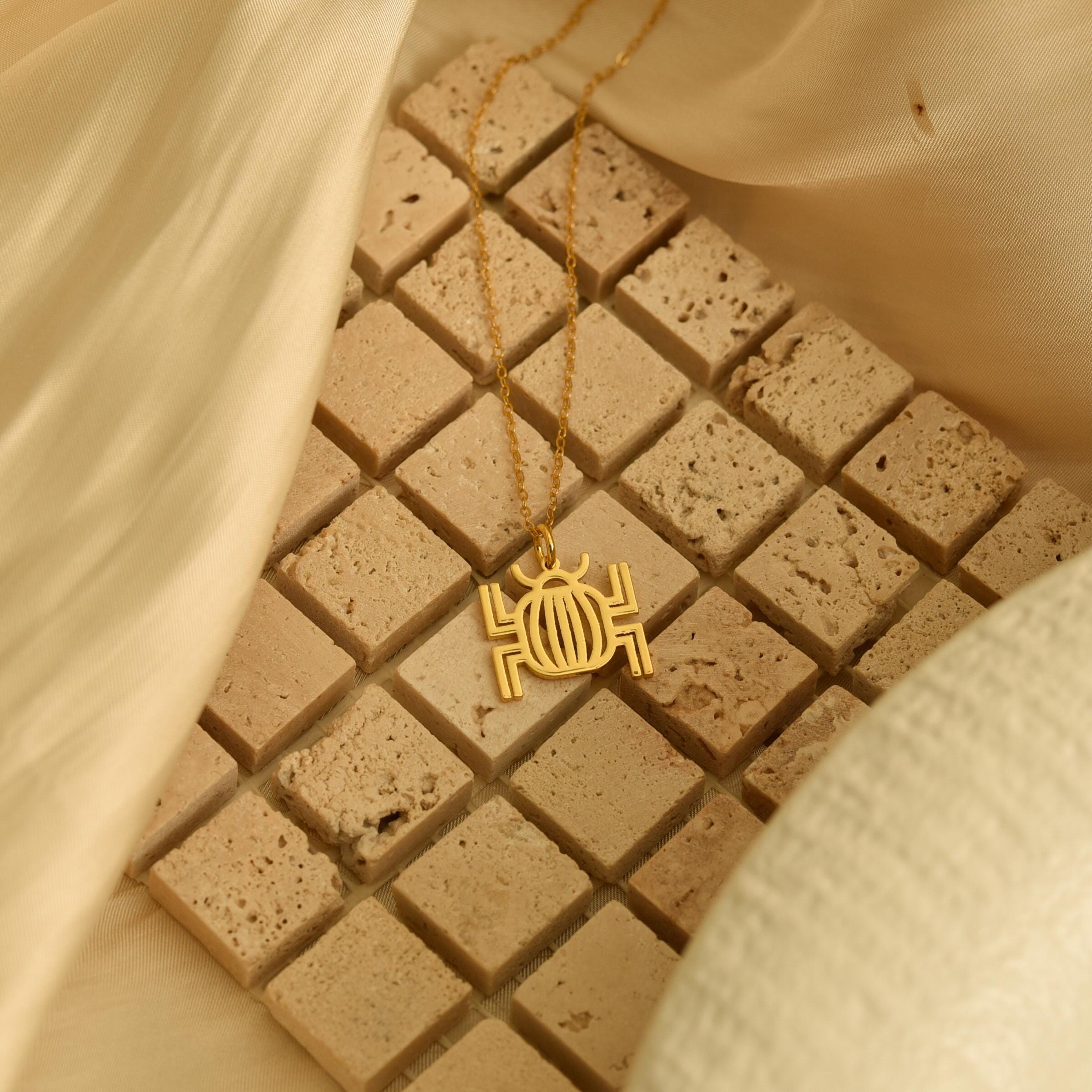 Aztec Spider Necklace, Ancient Symbol Pendant, Mystic Amulet Jewelry, Gift for Her, Fashion Accessory, Handmade Cultural Necklace, GS0155