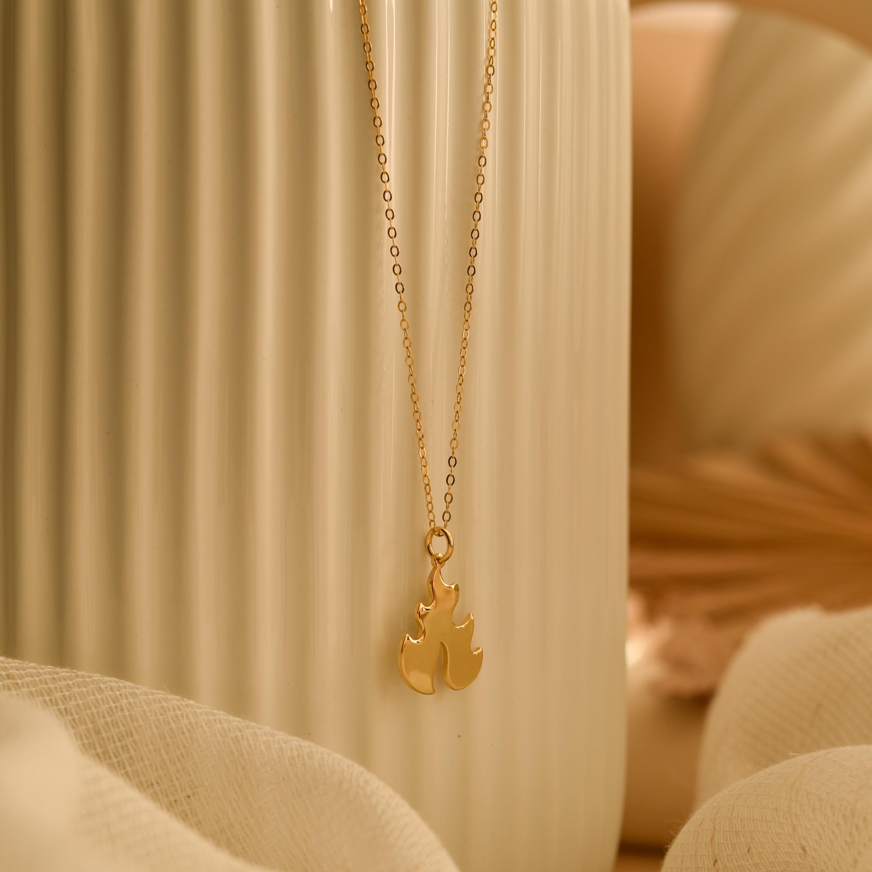Flame Pendant Necklace