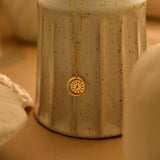 Personalized Time & Moon Necklace