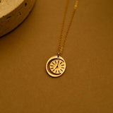 Personalized Time & Moon Necklace