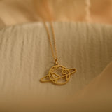 Saturn Planet Necklace