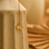 Gold Comedy & Tragedy Mask Necklace