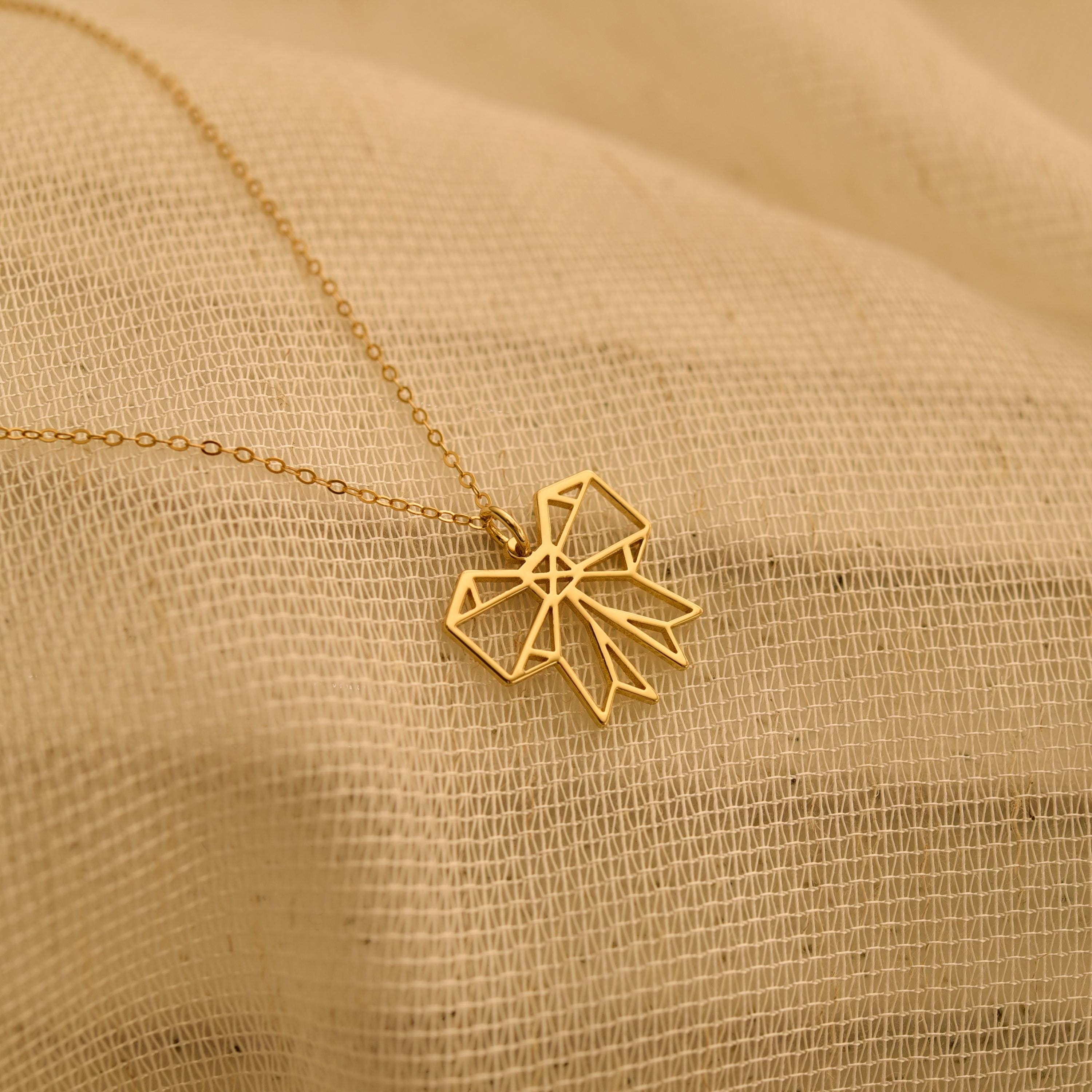 Origami Bow Necklace