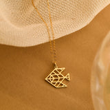 Origami Tropical Fish Necklace