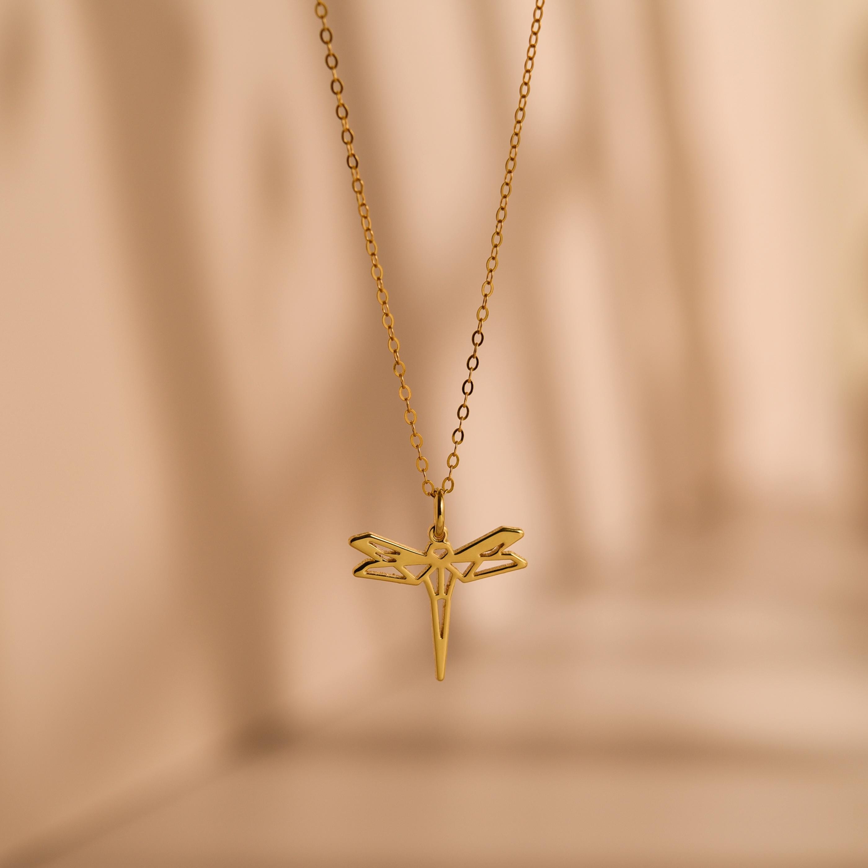 Origami Dragonfly Necklace