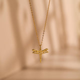 Origami Dragonfly Necklace