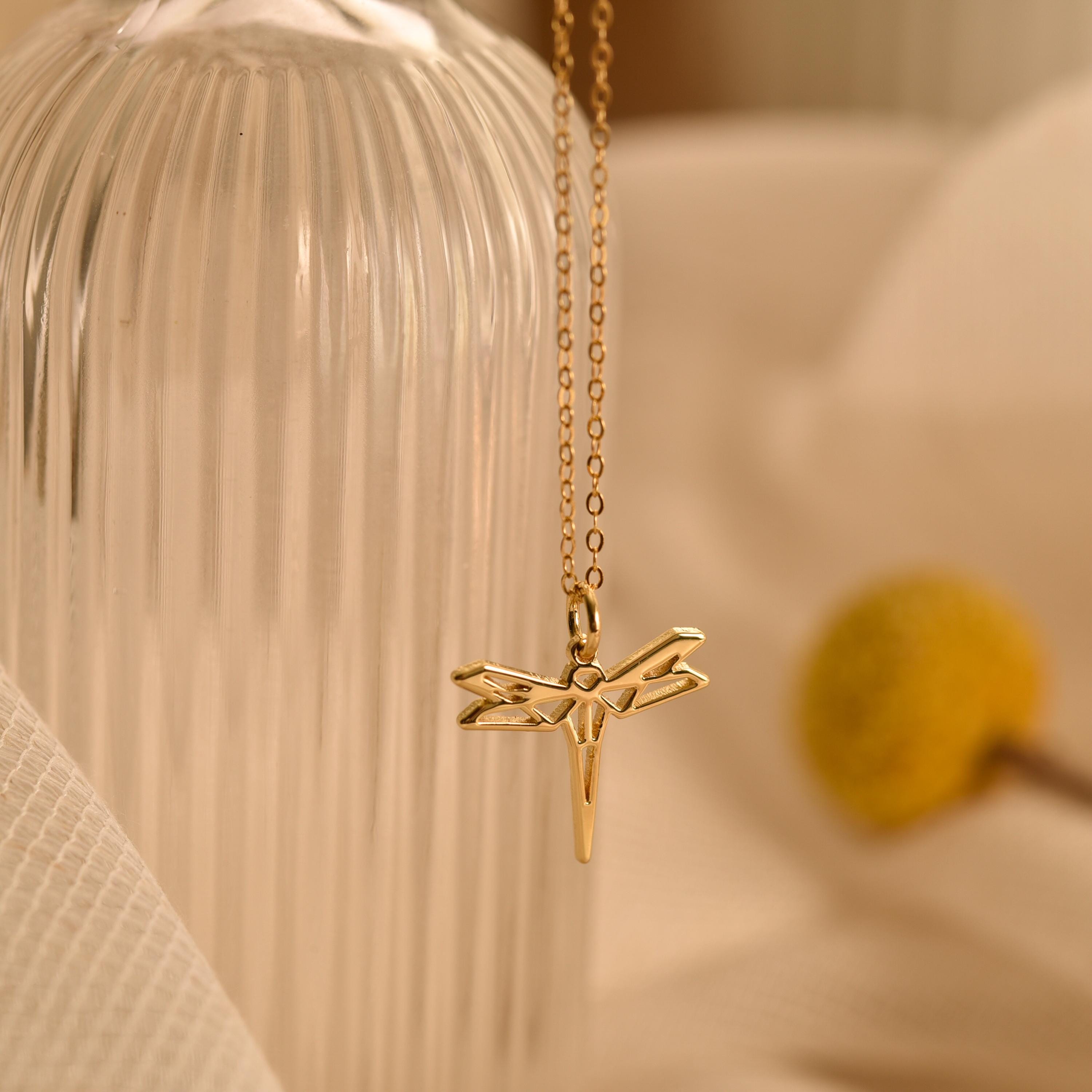 Origami Dragonfly Necklace