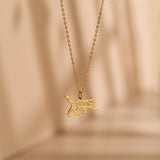 Origami Cat Necklace