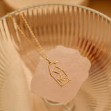 Gold Origami Penguin Necklace