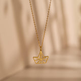 Origami Boat Necklace