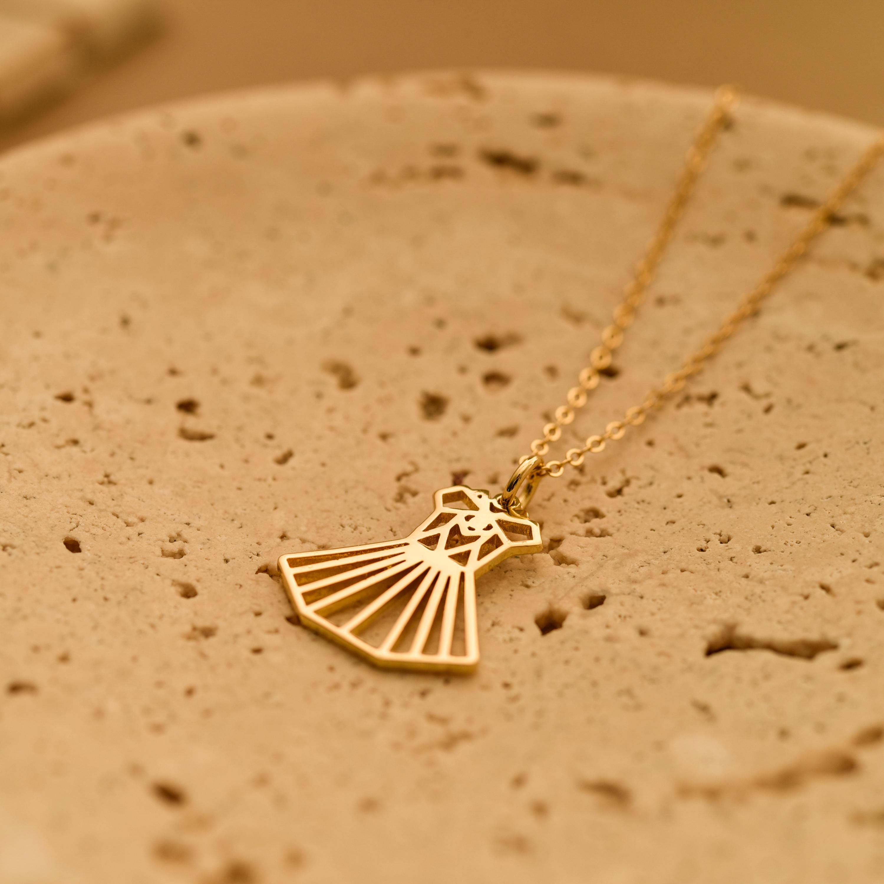 Origami Dress Necklace