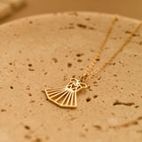 Origami Dress Necklace