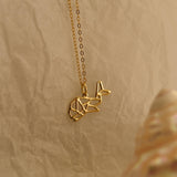 Origami Whale Necklace