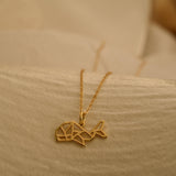 Origami Whale Necklace