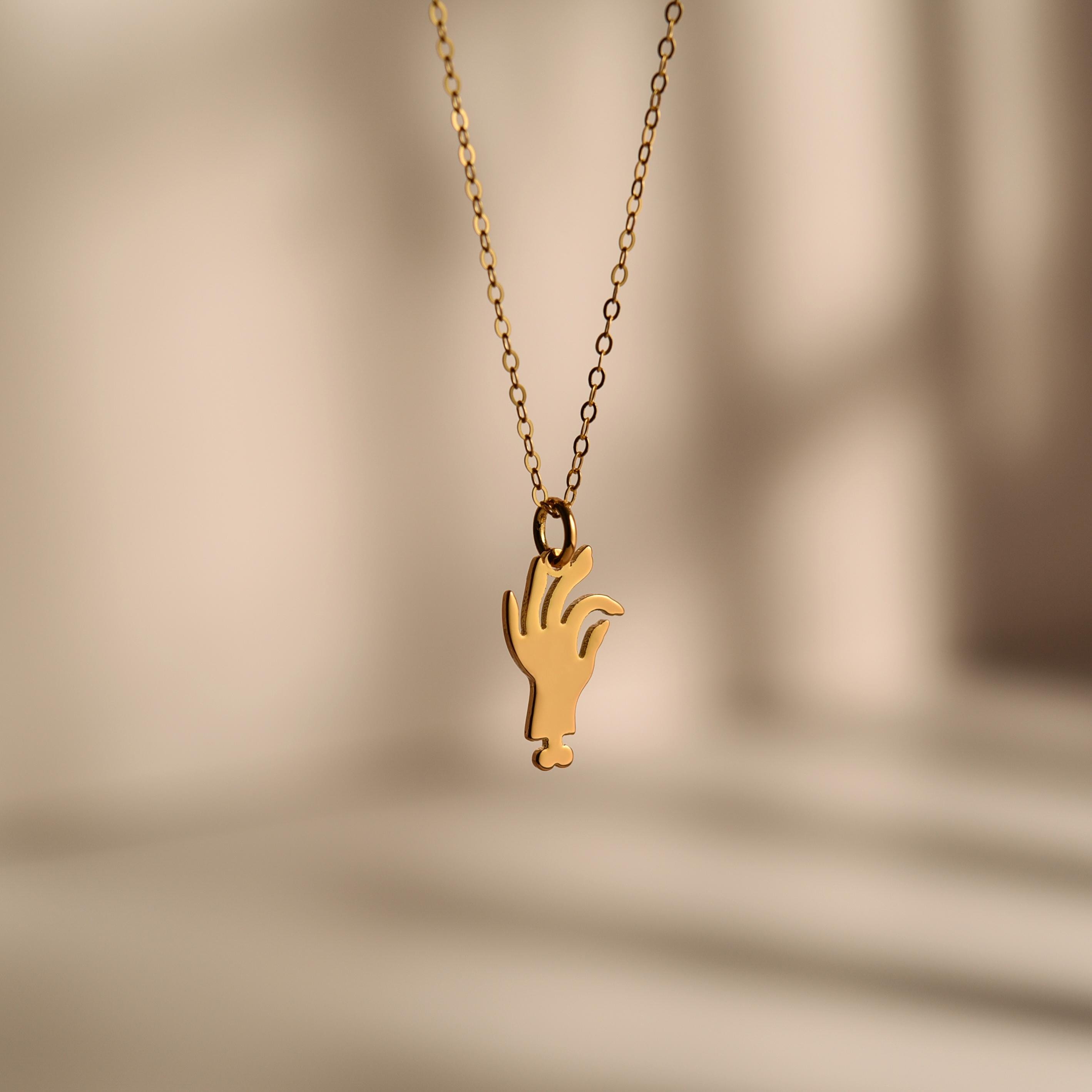 Zombie Hand Pendant Necklace