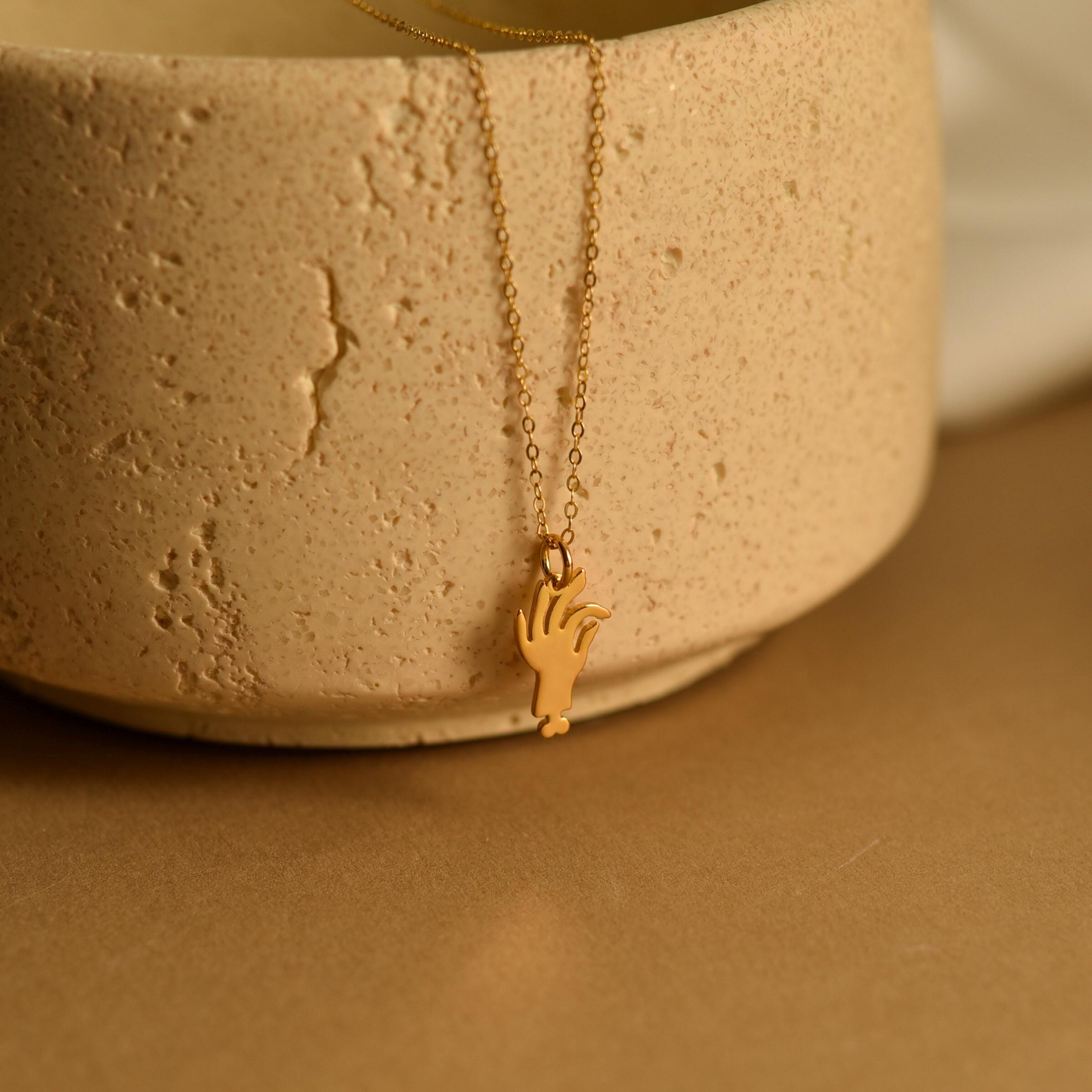 Zombie Hand Pendant Necklace