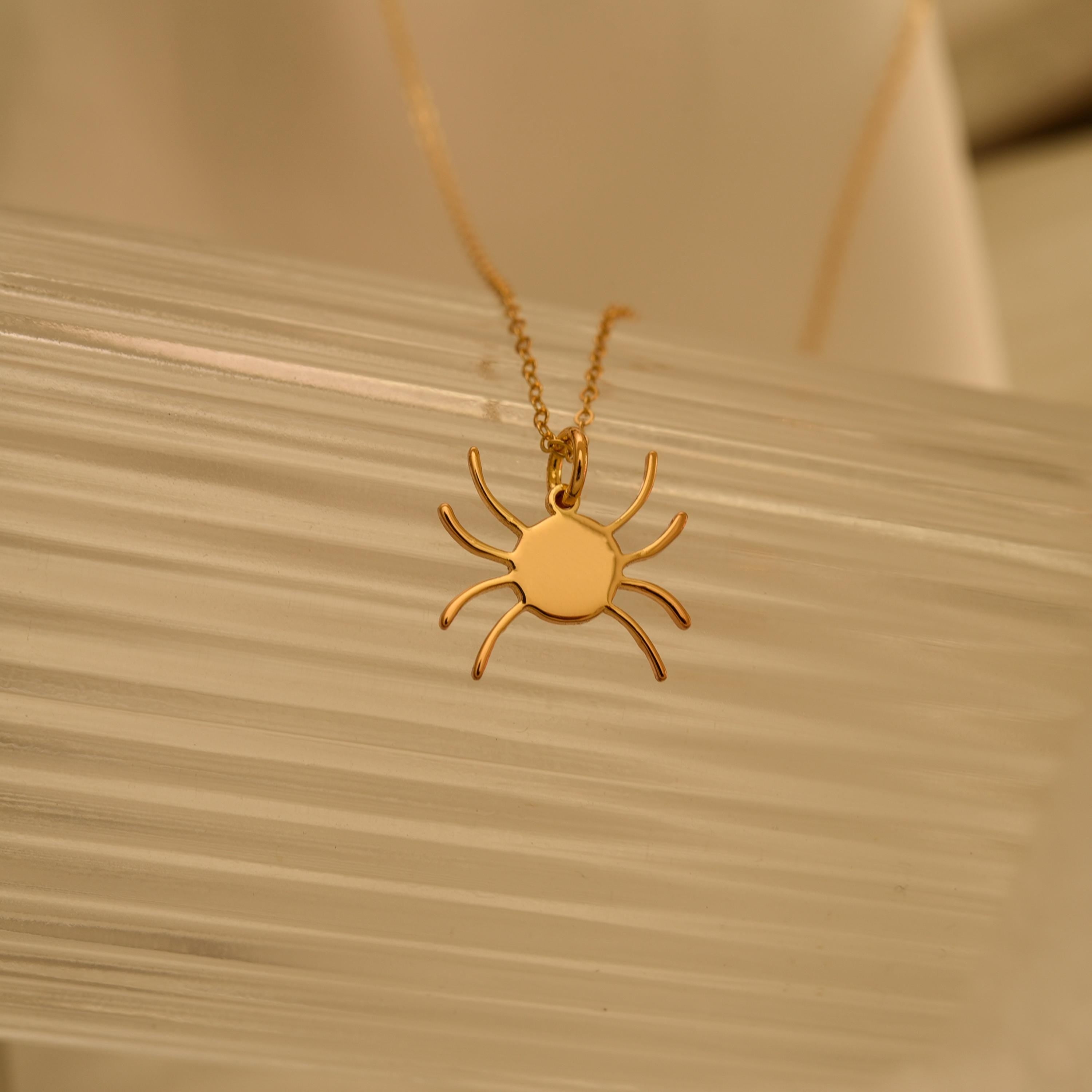 Spider Silhouette Necklace
