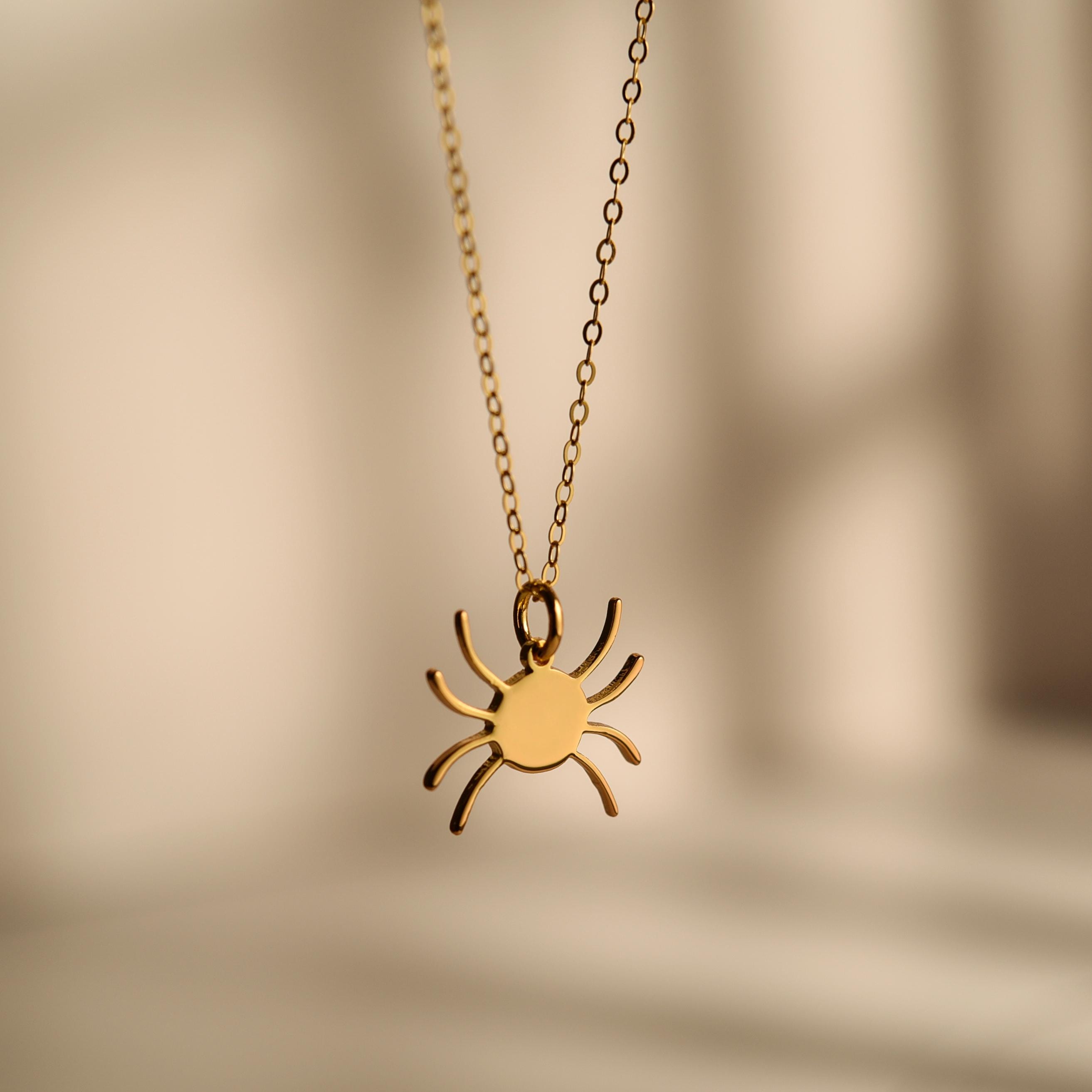 Spider Silhouette Necklace