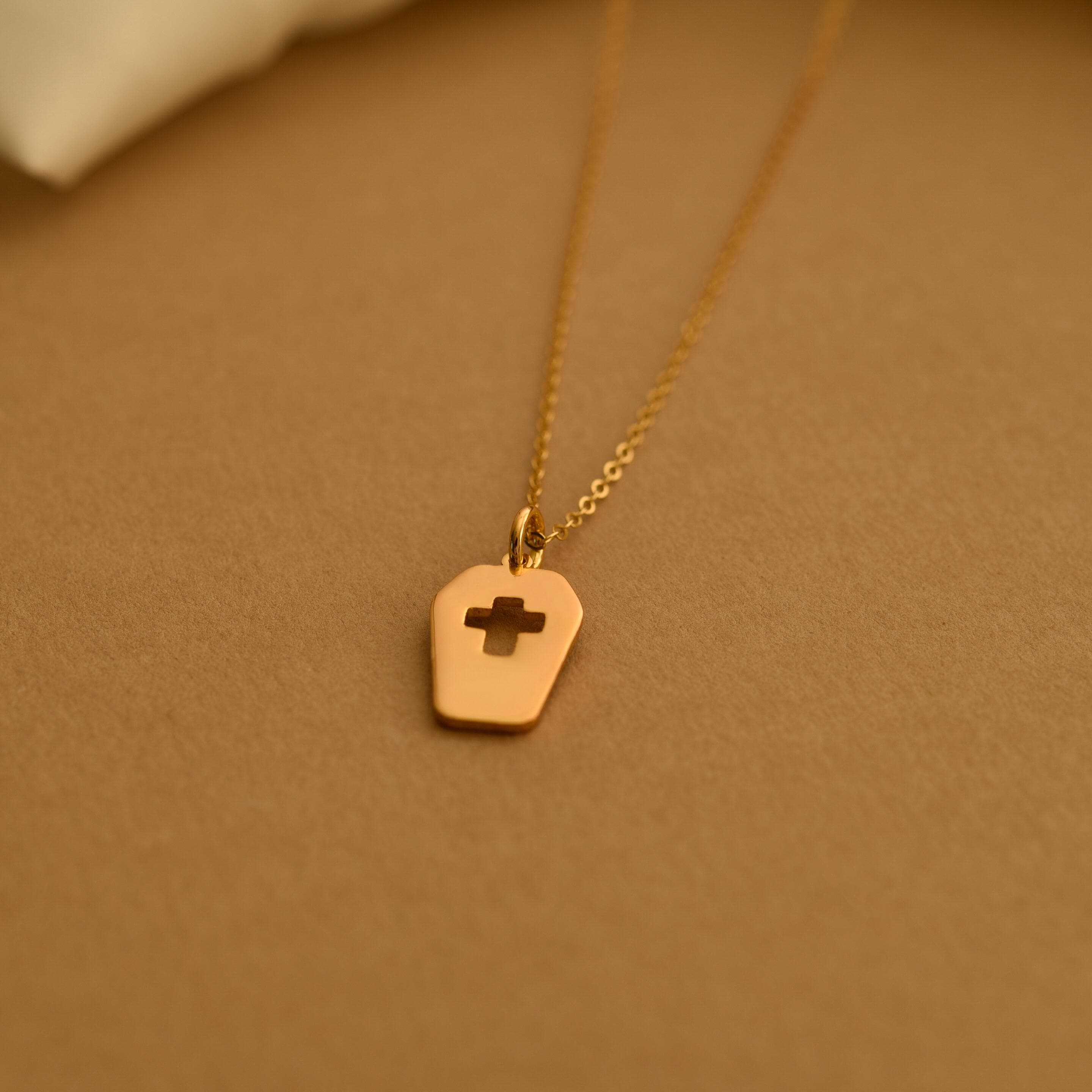 Coffin Pendant Necklace