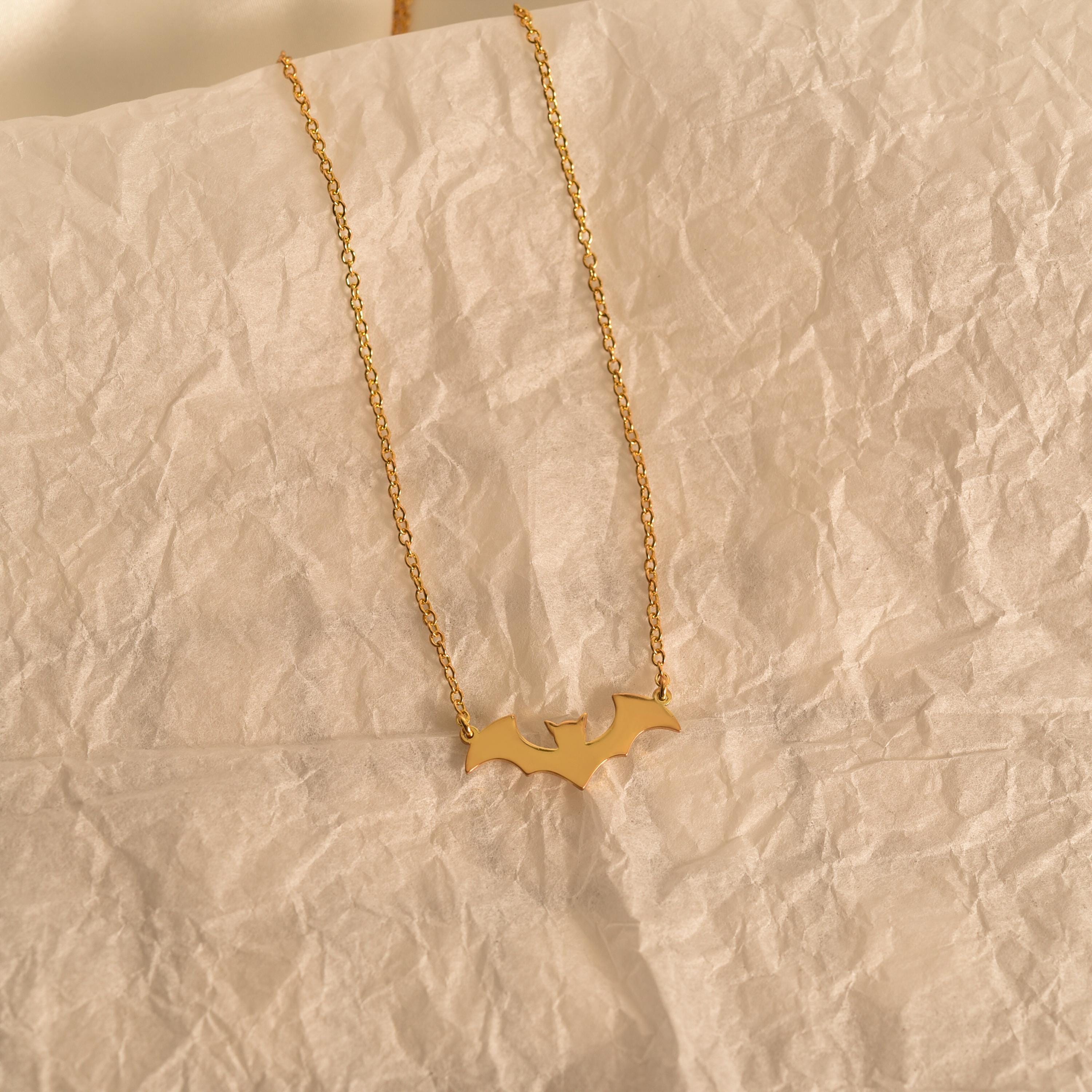 Gold Bat Necklace