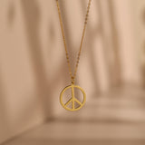 Peace Sign Necklace