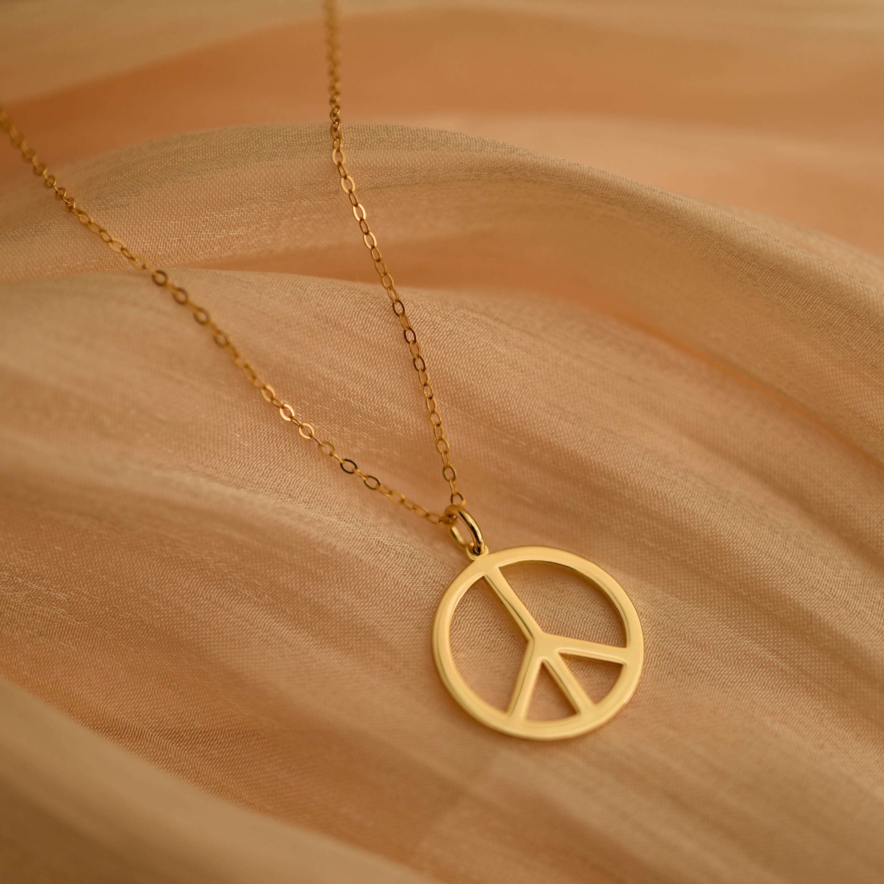 Peace Sign Necklace