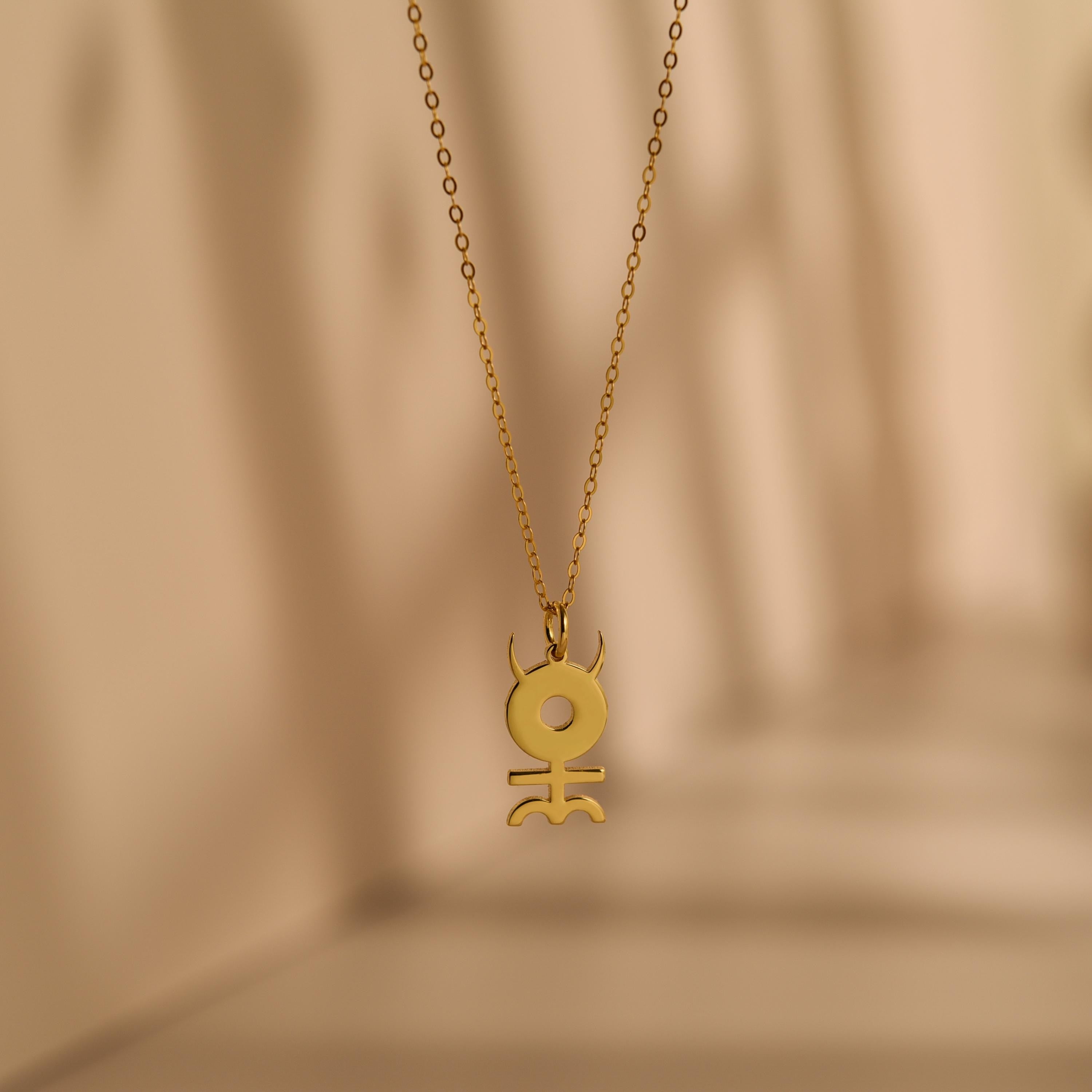 Hieroglyphic Monad Necklace, John Dee Alchemy Symbol Pendant
