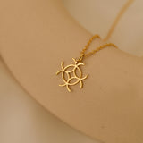 18K Gold Magic Symbol Necklace, Spiritual Jewelry, Healing Pendant, Minimalist Necklace, Unique Gift for Her, Energy Symbol Necklace, GS0139