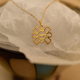 Ollin Aztec Symbol Necklace