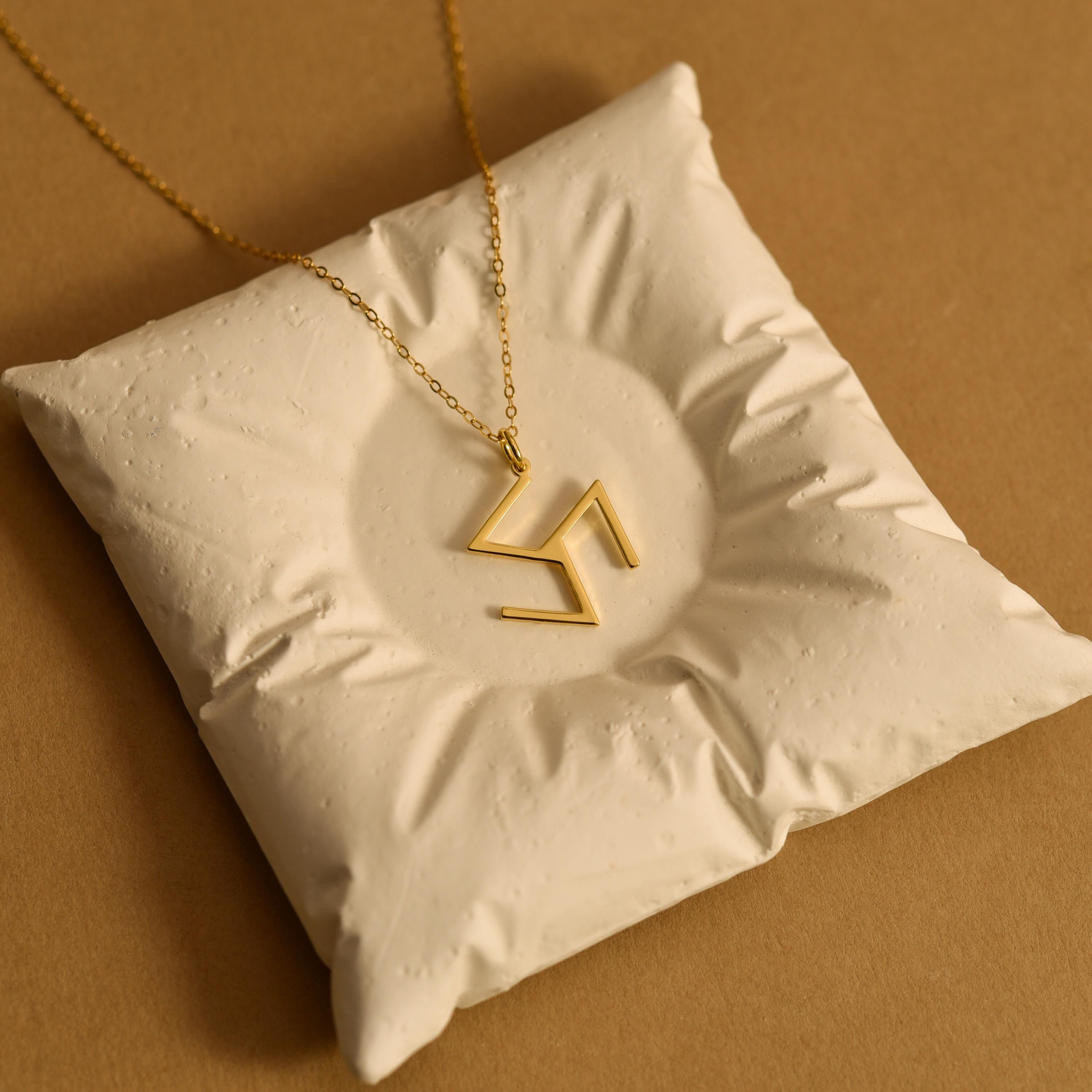 Antahkarana Necklace, Reiki Symbol Necklace, Spiritual Energy Pendant, Gift for Her, Meditation Jewelry, Healing Balance Necklace, GS0150