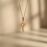 Serpent Cross Necklace