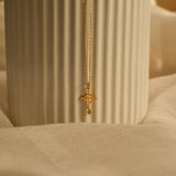 Serpent Cross Necklace