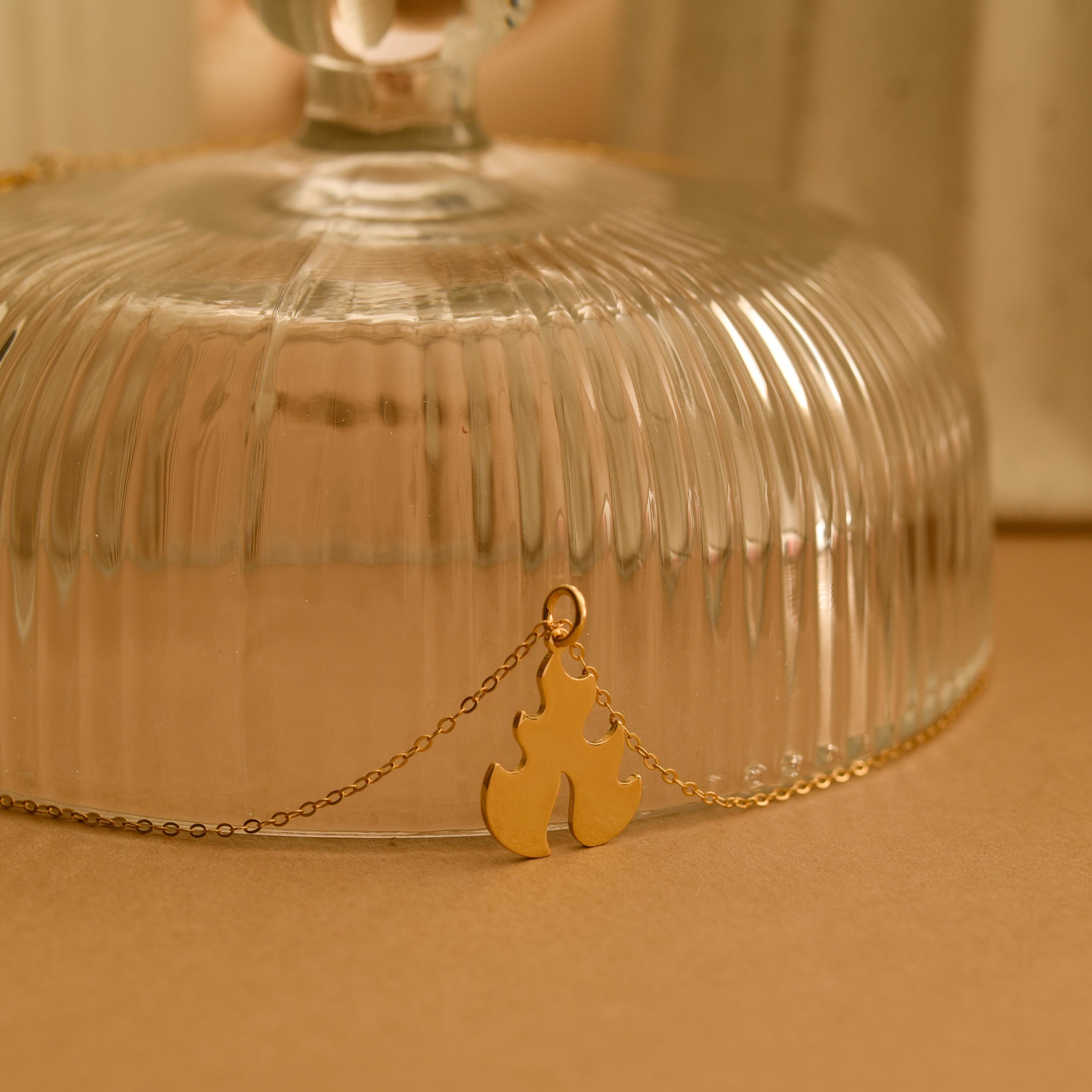 Flame Pendant Necklace