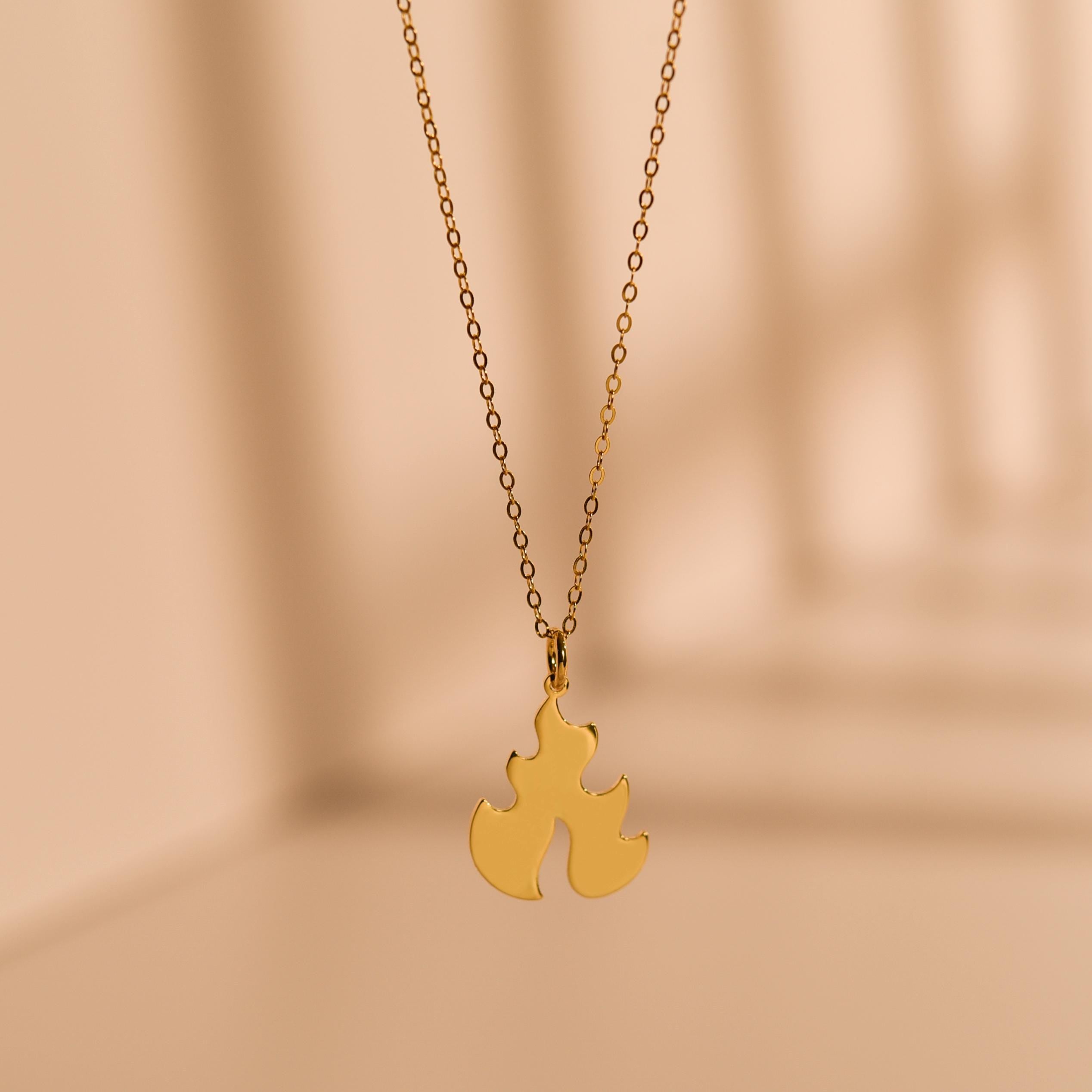 Flame Pendant Necklace