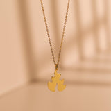 Flame Pendant Necklace