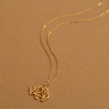 Origami Rhino Necklace
