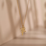 Origami Pinwheel Necklace