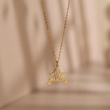 Origami Frog Necklace