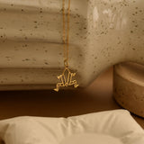 Origami Frog Necklace