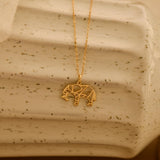 Origami Elephant Necklace