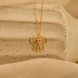 Origami Bow Necklace