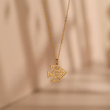 Origami Tropical Fish Necklace