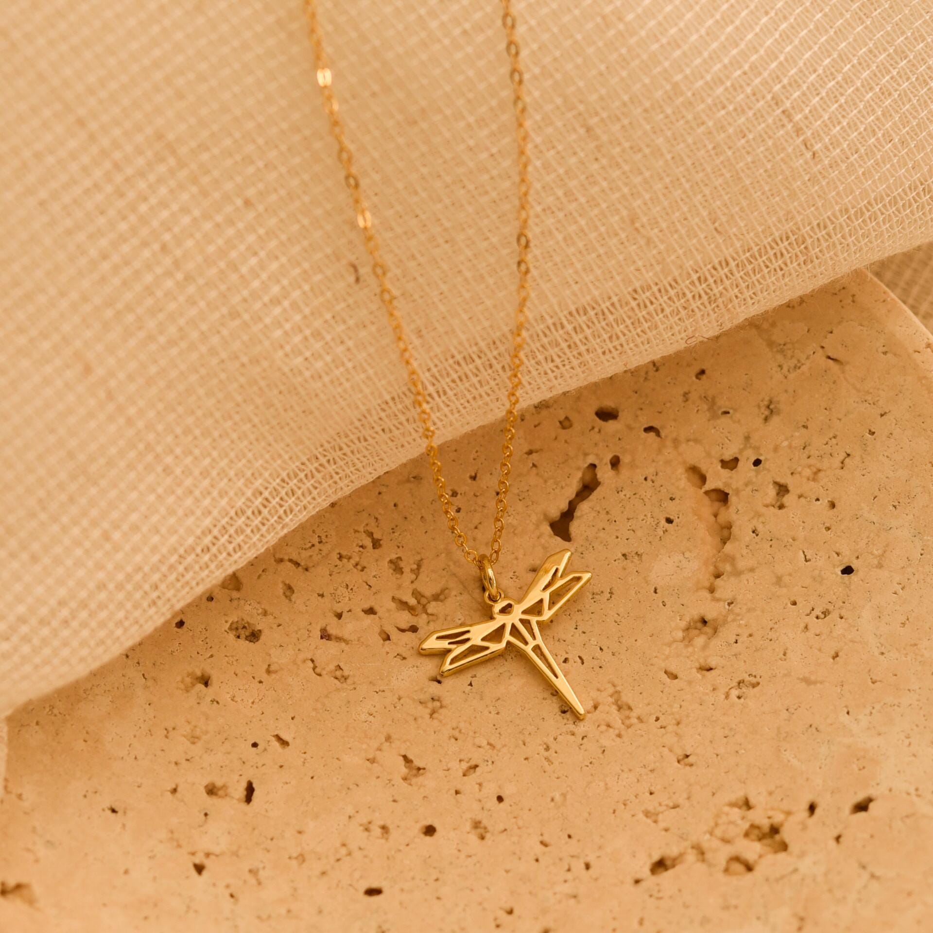 Origami Dragonfly Necklace