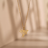 Origami Bird Necklace