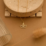 Origami Boat Necklace